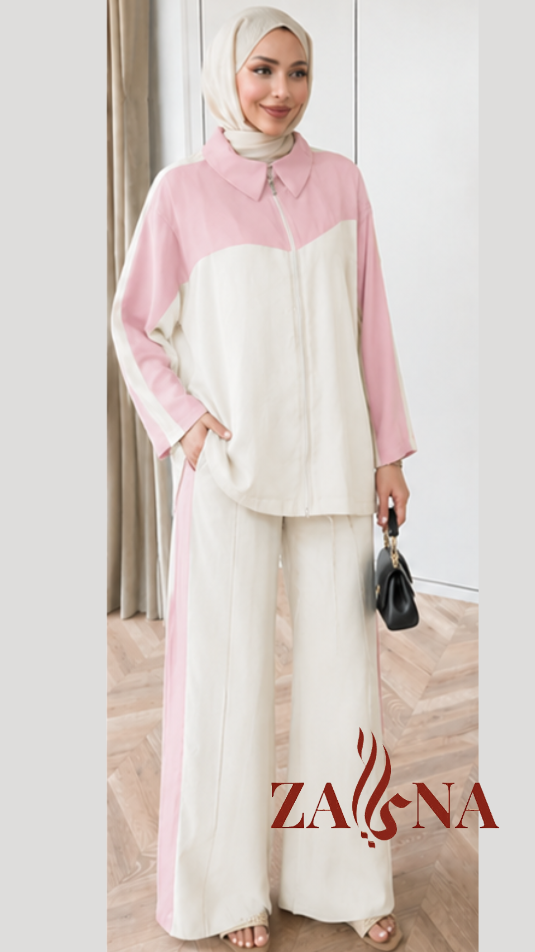 ✨ Ensemble Casual Chic Bicolore – 2 Pièces