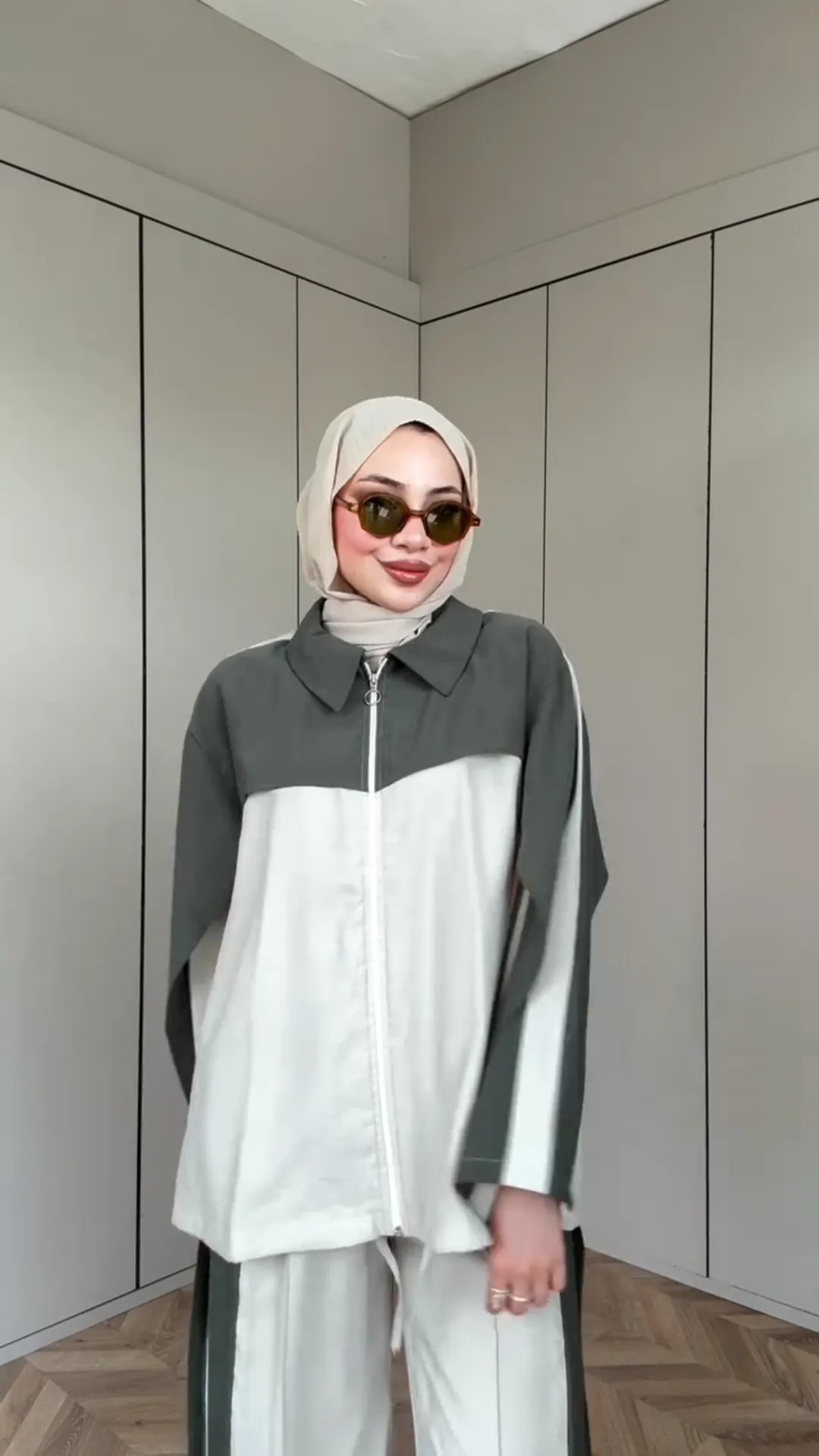 ✨ Ensemble Casual Chic Bicolore – 2 Pièces