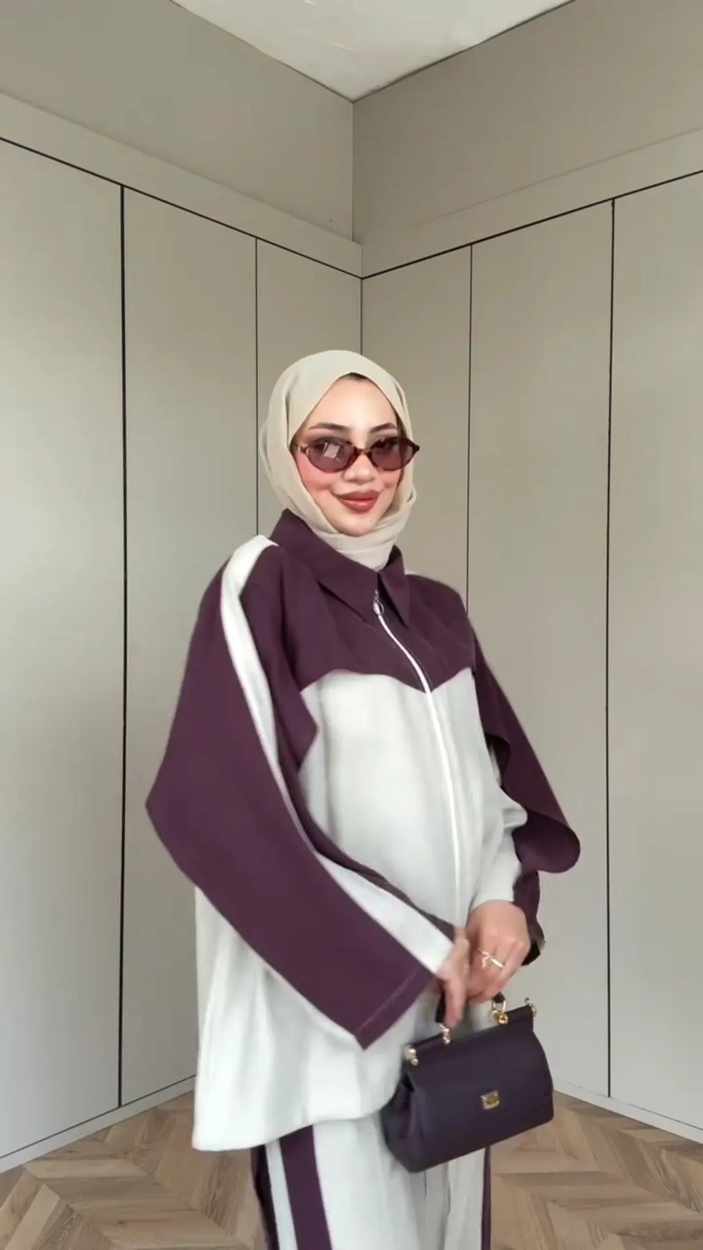 ✨ Ensemble Casual Chic Bicolore – 2 Pièces