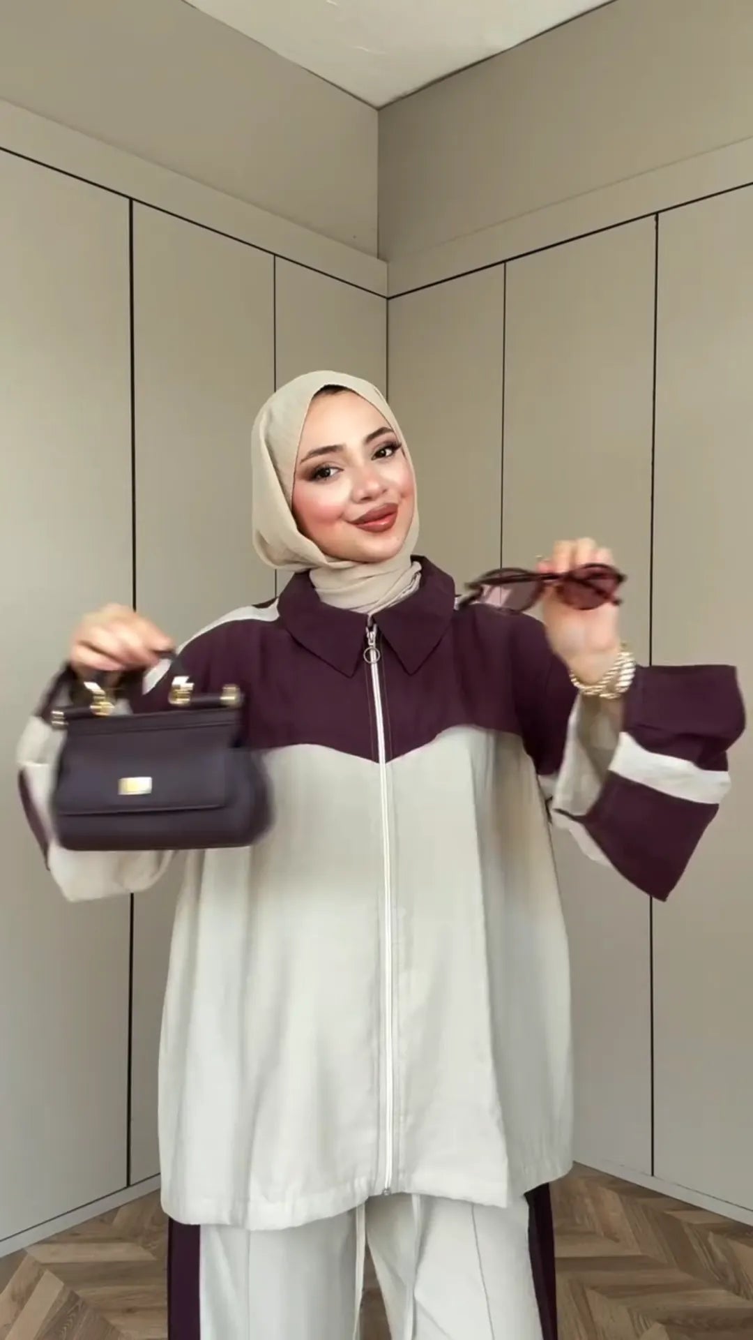 ✨ Ensemble Casual Chic Bicolore – 2 Pièces