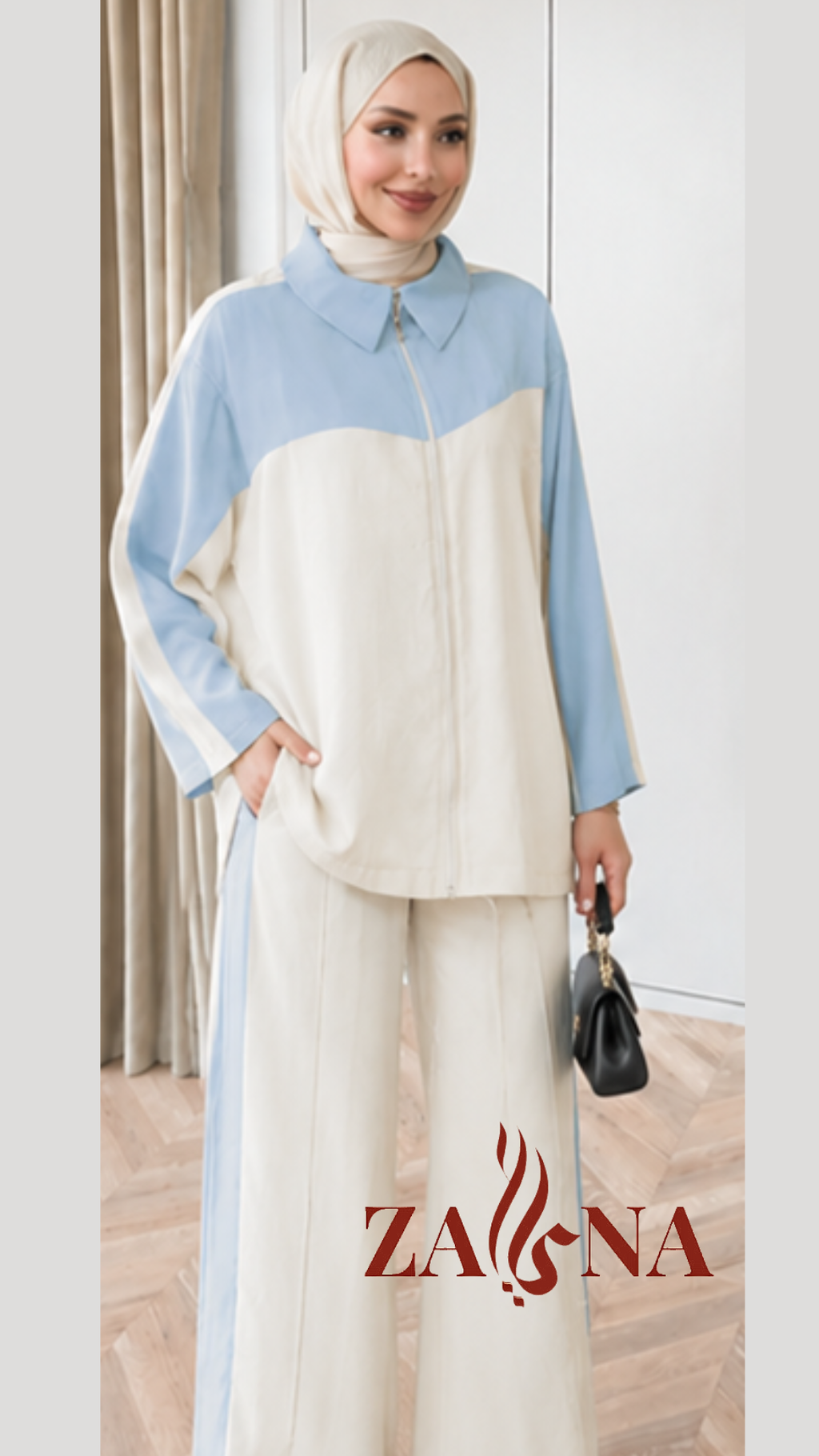 ✨ Ensemble Casual Chic Bicolore – 2 Pièces