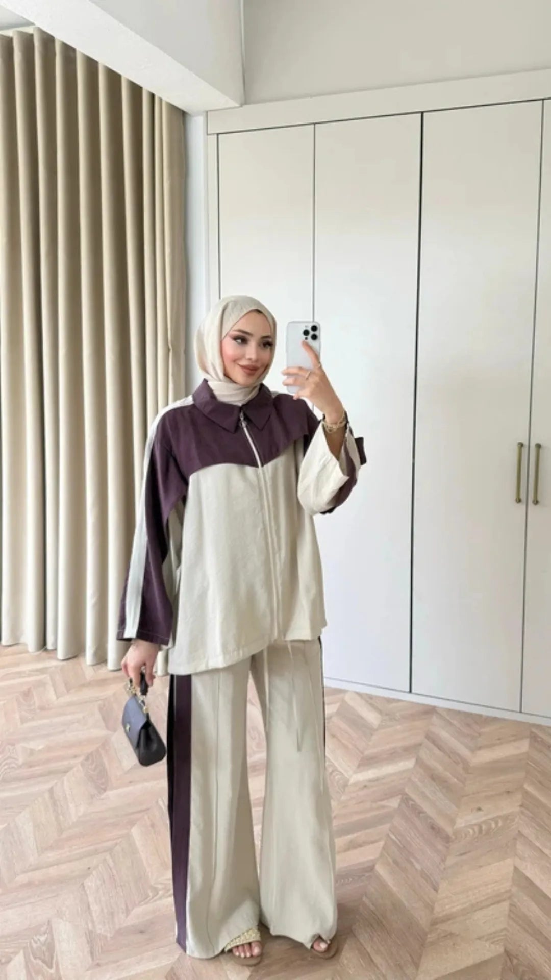 ✨ Ensemble Casual Chic Bicolore – 2 Pièces