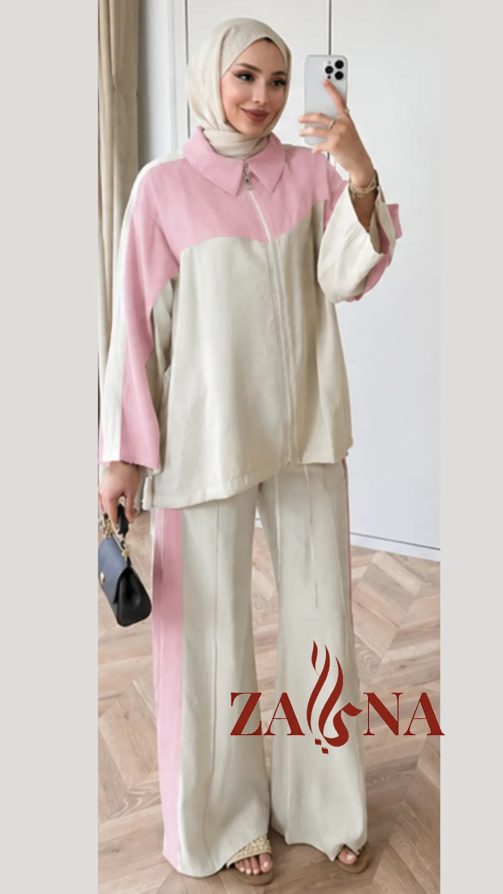 ✨ Ensemble Casual Chic Bicolore – 2 Pièces
